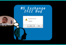 MS Exchange 2022 Bug